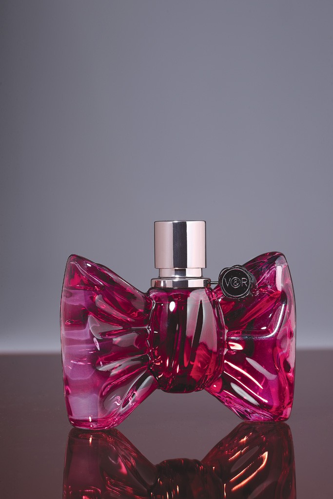 perfume in bow shaped bottle