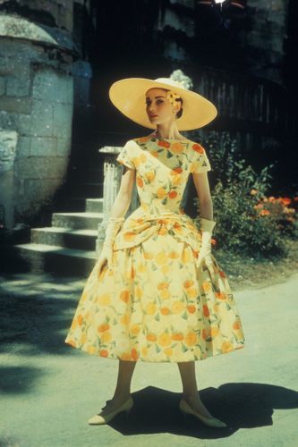 audrey hepburn yellow dress