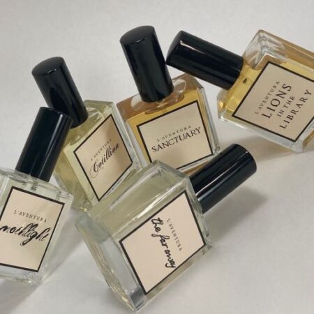 L'Aventura Perfumes Mothlight,Lionsin the Library, the faraway, cotillion and sanctuary